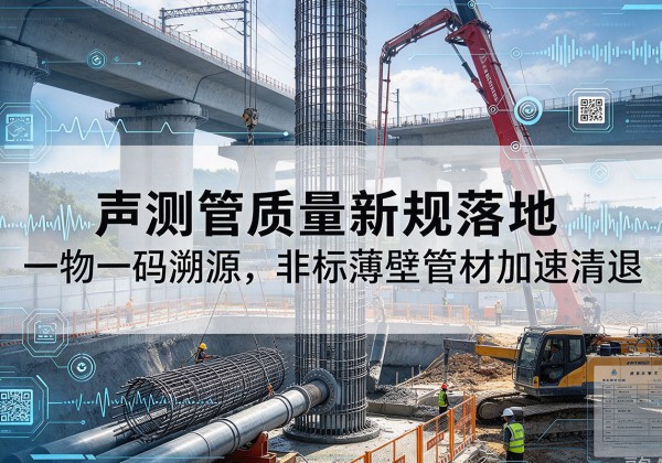 漳浦声测管质量新规落地，一物一码溯源，非标薄壁管材加速清退